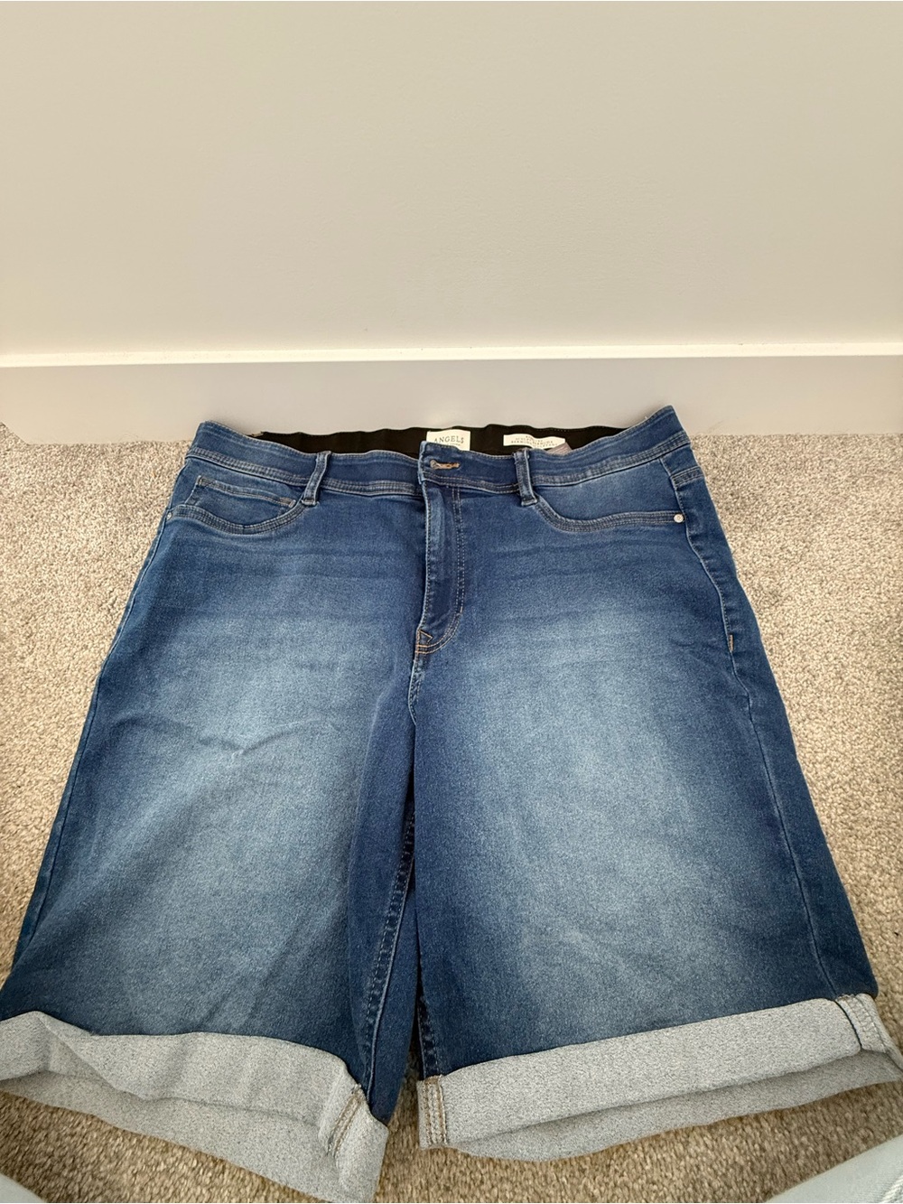 Blue Women's Denim Bermuda Shorts